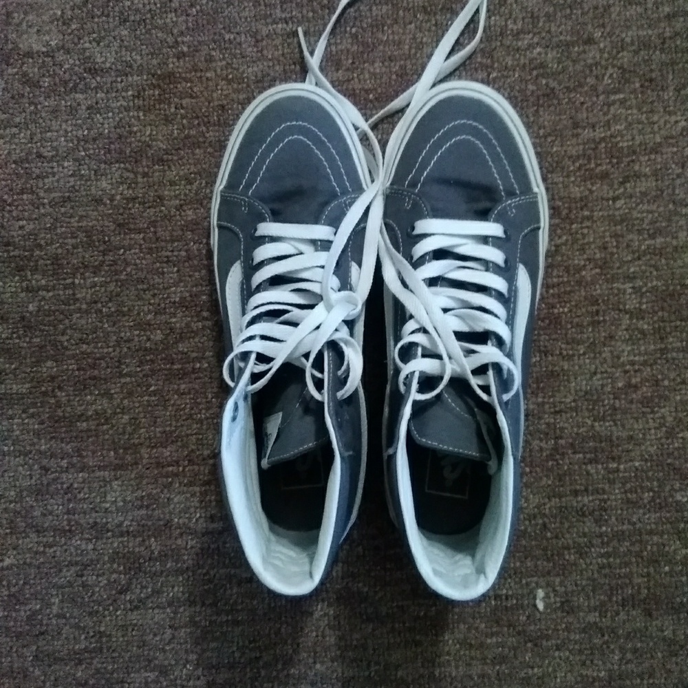 Gray high top vans
